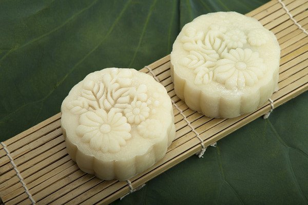 Thành phẩm bánh Trung thu dẻo chay đẹp mắt