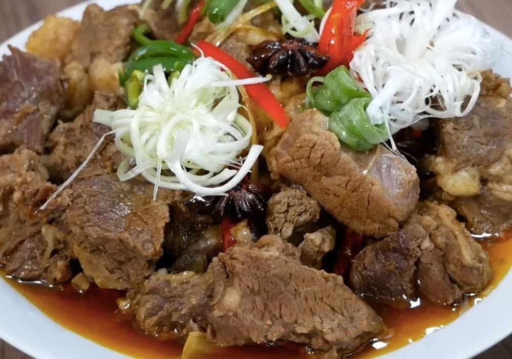 Thành phẩm bò kho ngũ vị hương
