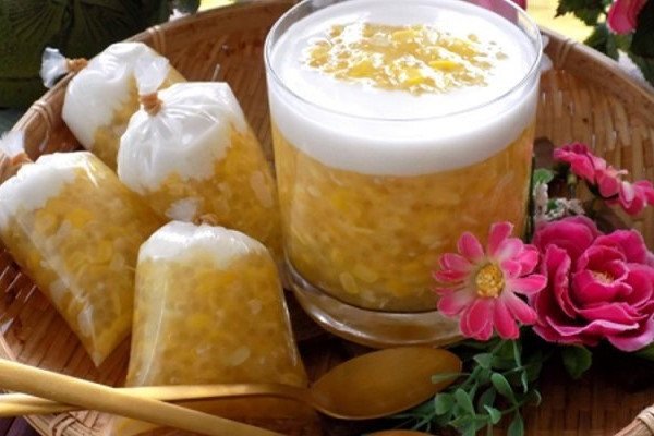 Thành phẩm chè bắp nước cốt dừa thơm ngon