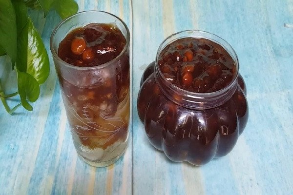 Thành phẩm đá me rim khóm thơm ngon mát lạnh giải khát mùa hè