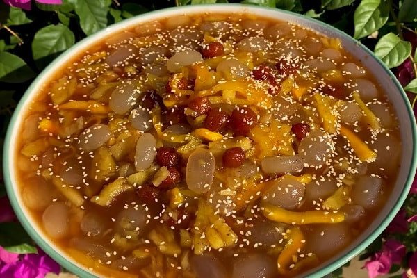 Thành phẩm đá me thập cẩm ngào đường siêu hấp dẫn