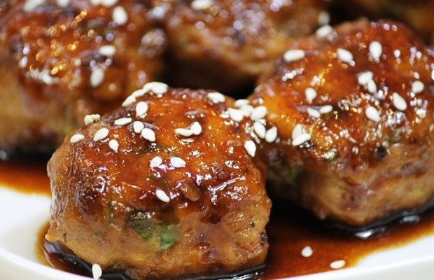 Thành phẩm gà viên kiểu Nhật hấp dẫn
