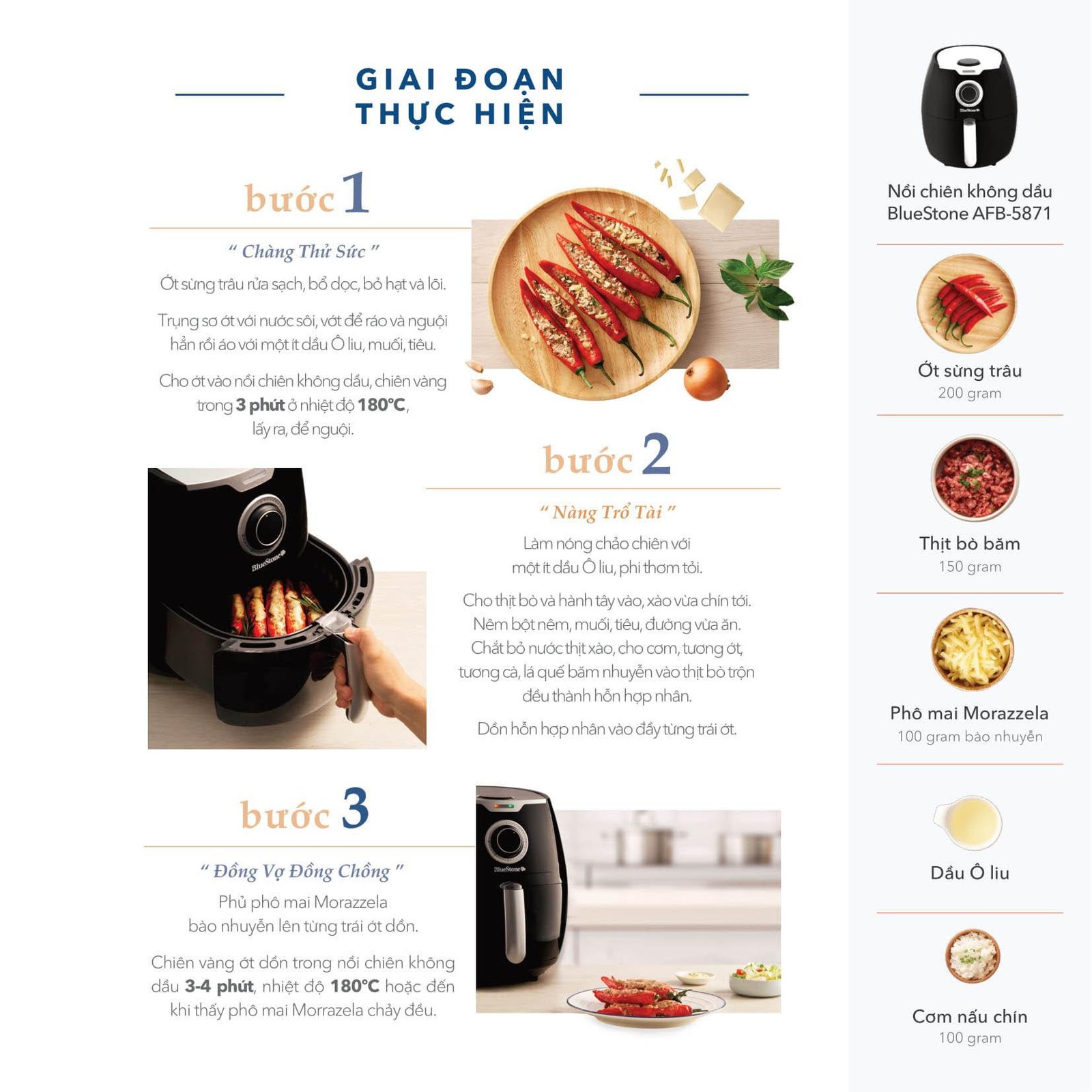 Thành phẩm ớt nhồi thịt phủ phô mai chuẩn vị