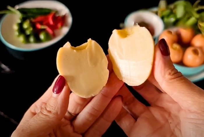 Thành phẩm trứng nướng mềm mịn, béo ngậy