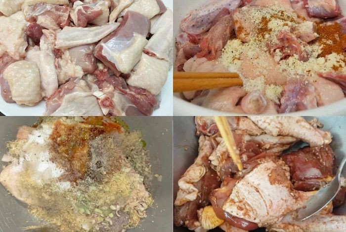 Thịt vịt ướp riềng mẻ đậm đà trong ngăn mát tủ lạnh