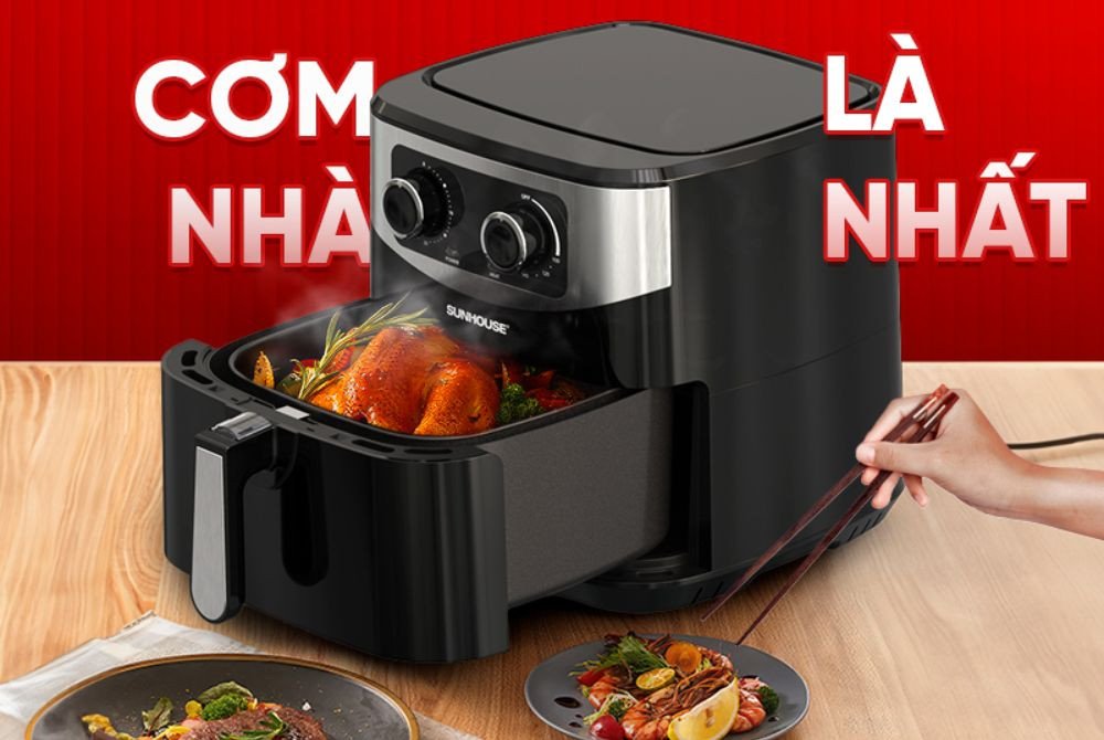 Thức ăn chiên không dầu giảm chất béo hiệu quả