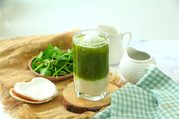 Thức uống rau má sữa dừa béo ngậy, mát lạnh với công thức chế biến