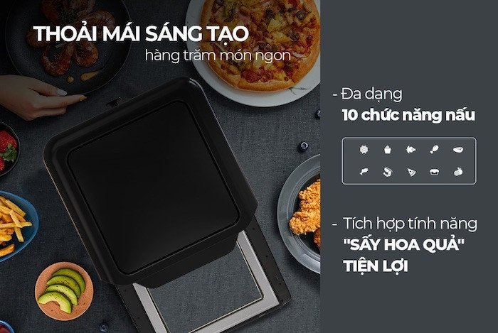 Tính năng Sấy hoa quả tiện lợi khi làm khô gà lá chanh bằng nồi chiên không dầu
