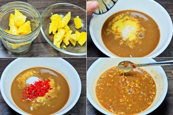 Tô mắm nêm thơm lừng được pha chế từ các nguyên liệu tươi ngon