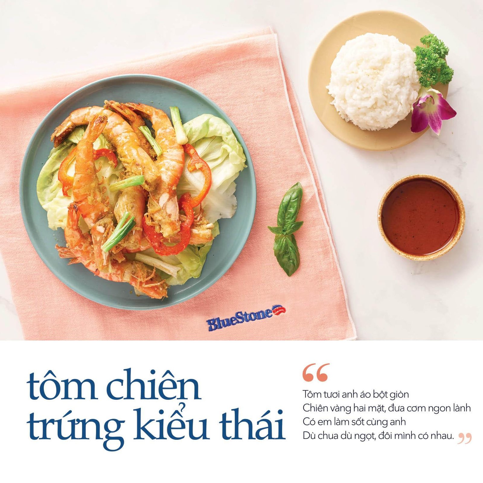 Tôm chiên Tomyum vàng ươm, chuẩn vị