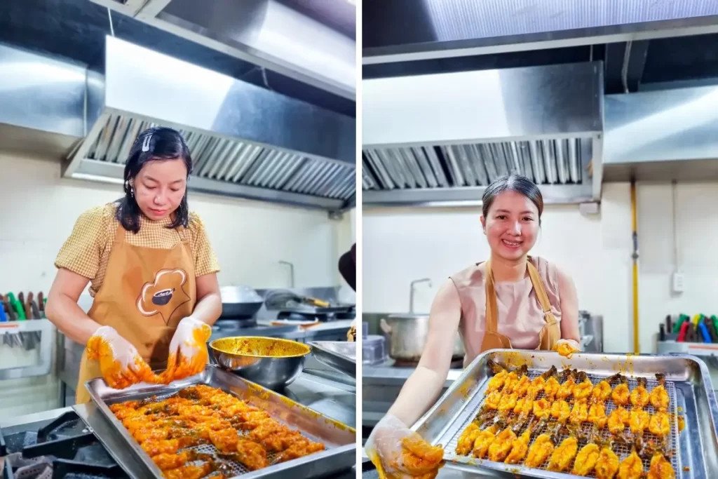 Bí Quyết Làm Tôm Sấy Ngũ Vị Dẻo Ngon Chuẩn Vị Tại Nhà Tôm sấy dẻo ngũ vị - Hình ảnh tôm đang được sấy khô