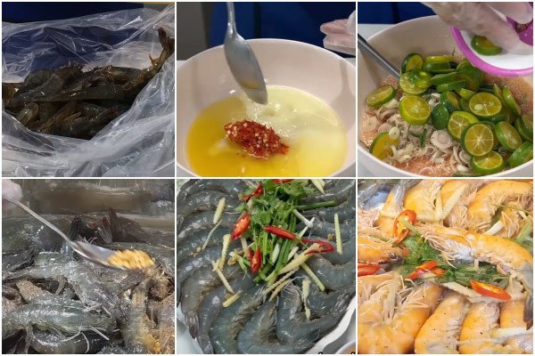 Tôm sú hấp bia với gừng và sả, món ăn tươi ngon và thanh mát