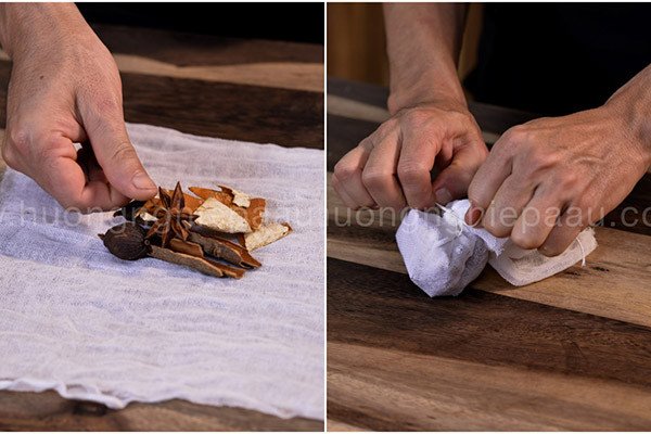 Túi gia vị thảo mộc cho nước dùng phở bò đậm đà