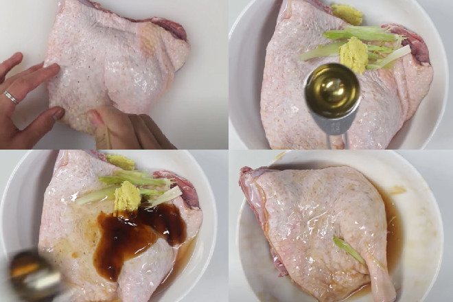 Ướp mật ong giúp giữ độ ẩm ngọt tự nhiên trong thịt vịt và tạo màu đẹp