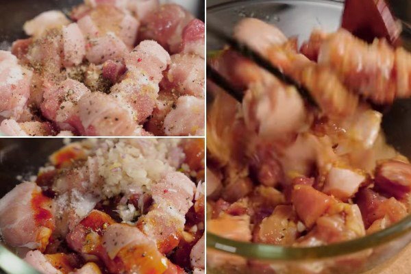 Ướp thịt ba chỉ đậm đà gia vị