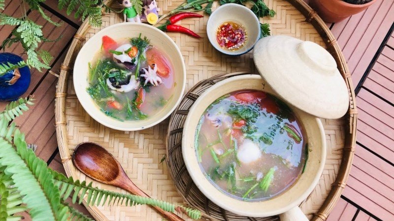 Bạch tuộc nhúng mẻ giòn ngon cực hấp dẫn