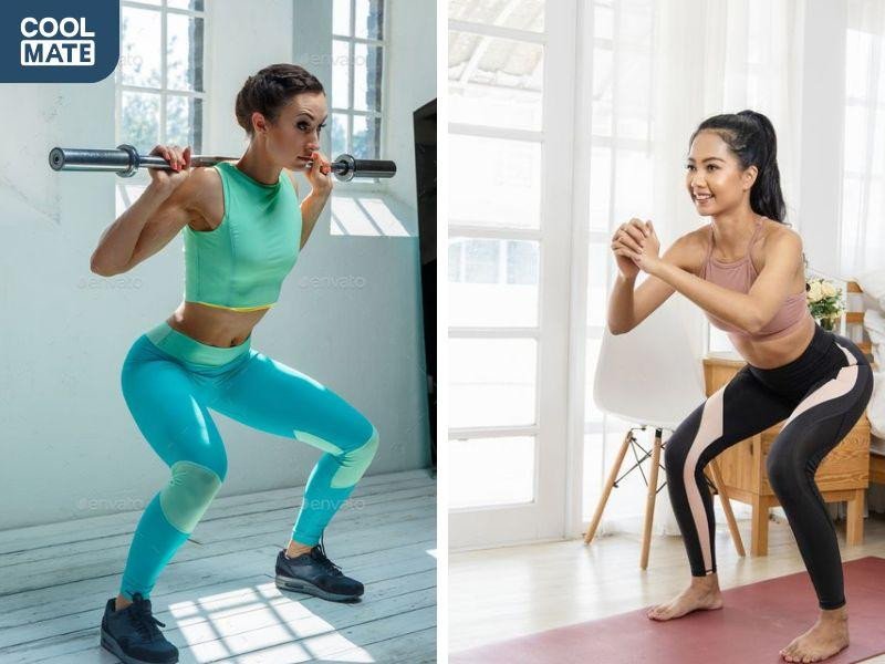Bài tập squat tăng cường sức mạnh và sức bền toàn diện