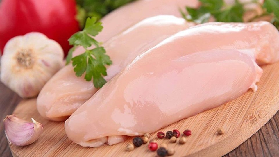 bảng giá trị dinh dưỡng của 100g ức gà không da