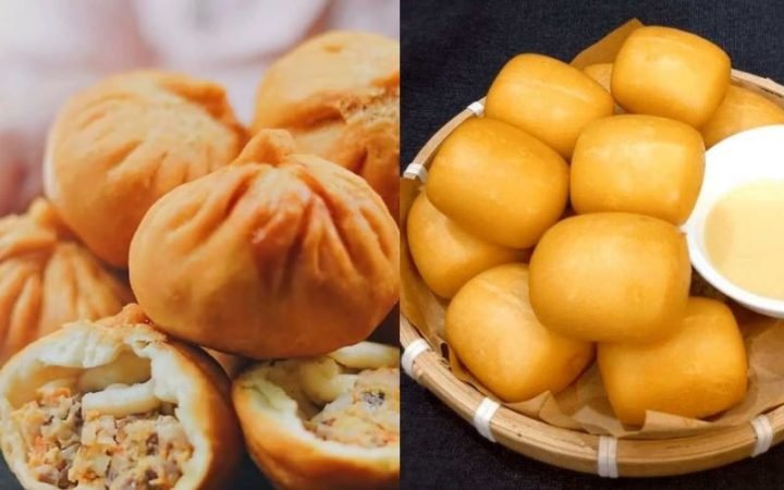 Bánh Bao Chiên Bao Nhiêu Calo? Phân Tích Dinh Dưỡng Chi Tiết Bánh bao chiên vàng giòn hấp dẫn với nhân thịt và trứng