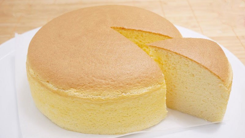 Bánh bông lan phô mai mềm mại, bông xốp và béo ngậy