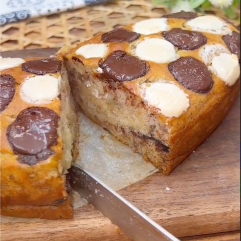 Bánh chuối bột mì thành phẩm thơm ngon