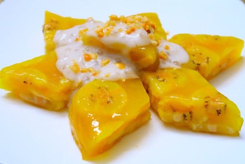 Bánh chuối hấp cho bé ăn dặm