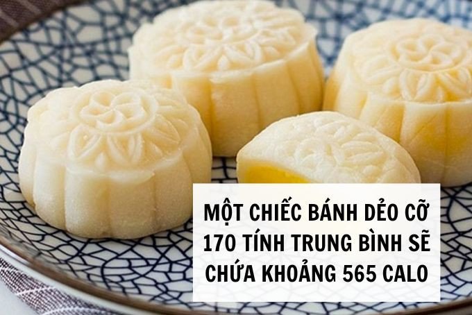 Bánh dẻo truyền thống, lát cắt hiển thị phần nhân ngọt