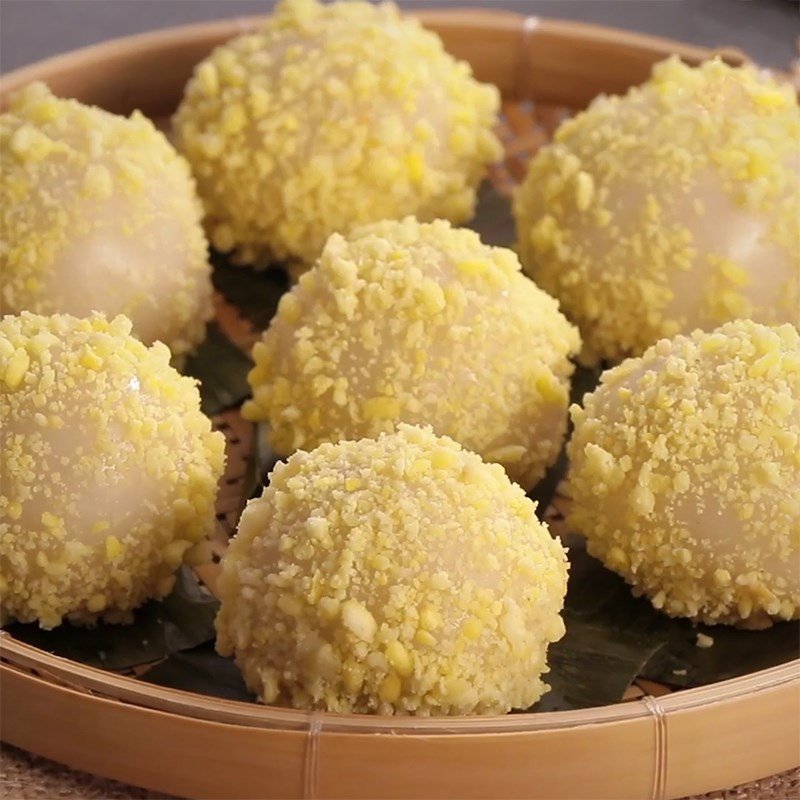 Bánh giầy nhân đậu xanh thành phẩm