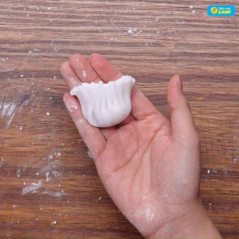Bánh há cảo đã được tạo hình đẹp mắt