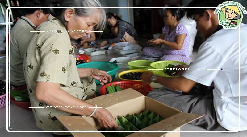 Bánh ít lá gai đạt chuẩn với vỏ dẻo mịn, nhân thơm bùi