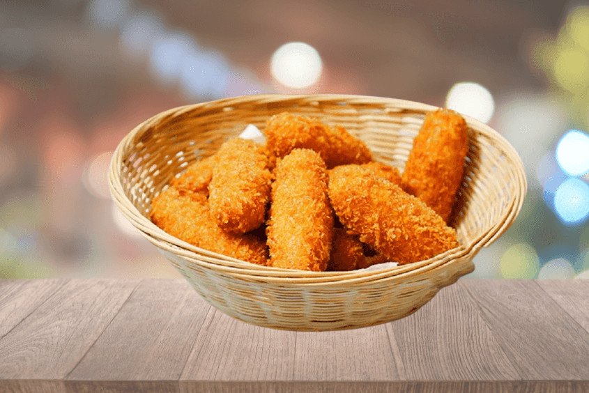 Bánh khoai môn chiên giòn vàng ươm, hấp dẫn làm từ bột mì