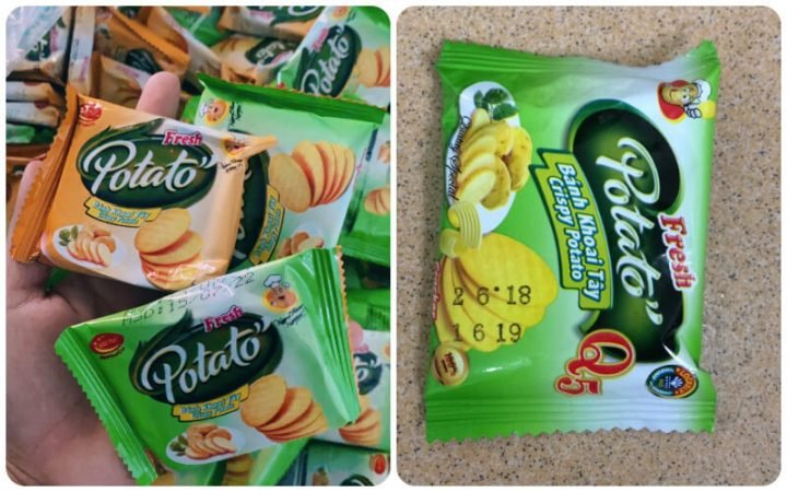 Bánh khoai tây Potato nguyên bản với thành phần tự nhiên