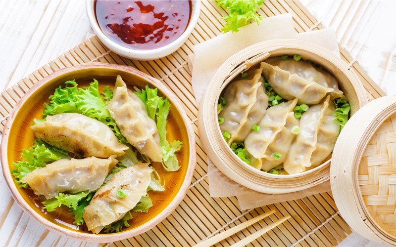 bánh mandu Bibigo được chế biến theo phương pháp hấp