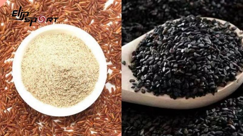 Bánh quy làm từ bột gạo lứt rang và mè đen, món ăn vặt lành mạnh