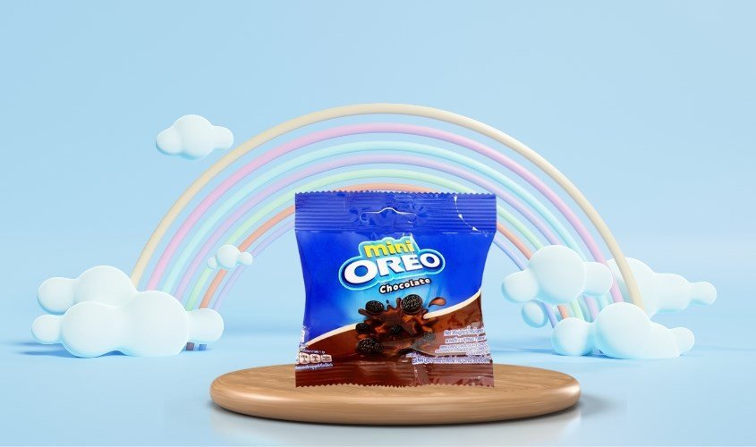 Bánh quy Oreo Mini vị socola, thể hiện sự đa dạng về kích thước và loại bánh Oreo.
