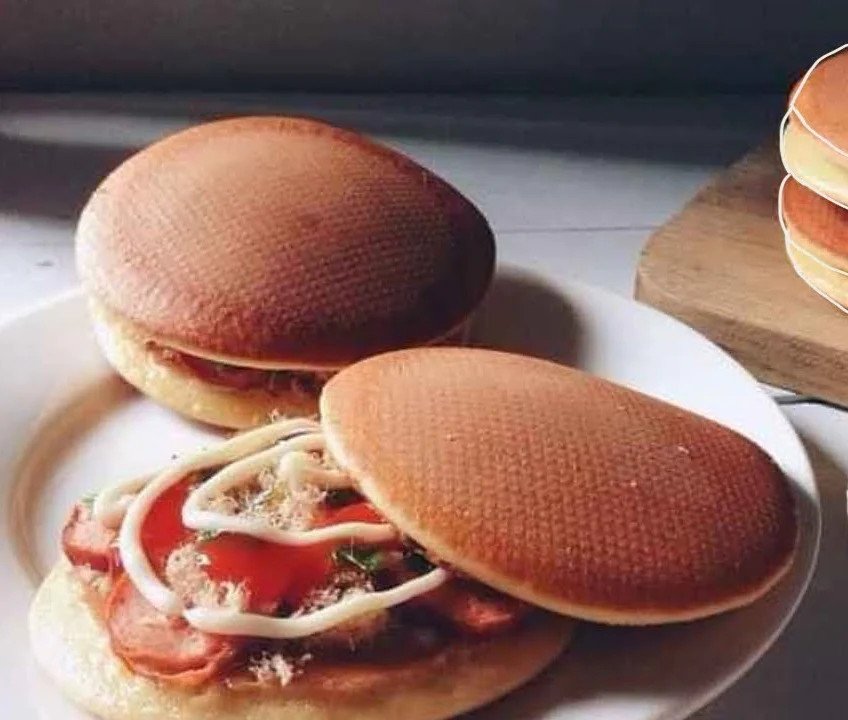 Bánh rán Doremon nhân mặn với chà bông và pate
