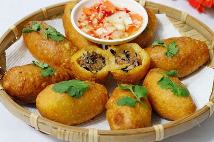 Bánh rán mặn với phần nhân hấp dẫn