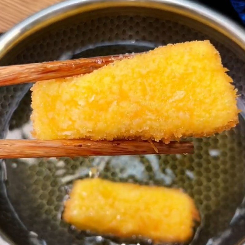 Bánh sữa tươi chiên TikTok đã hoàn thành