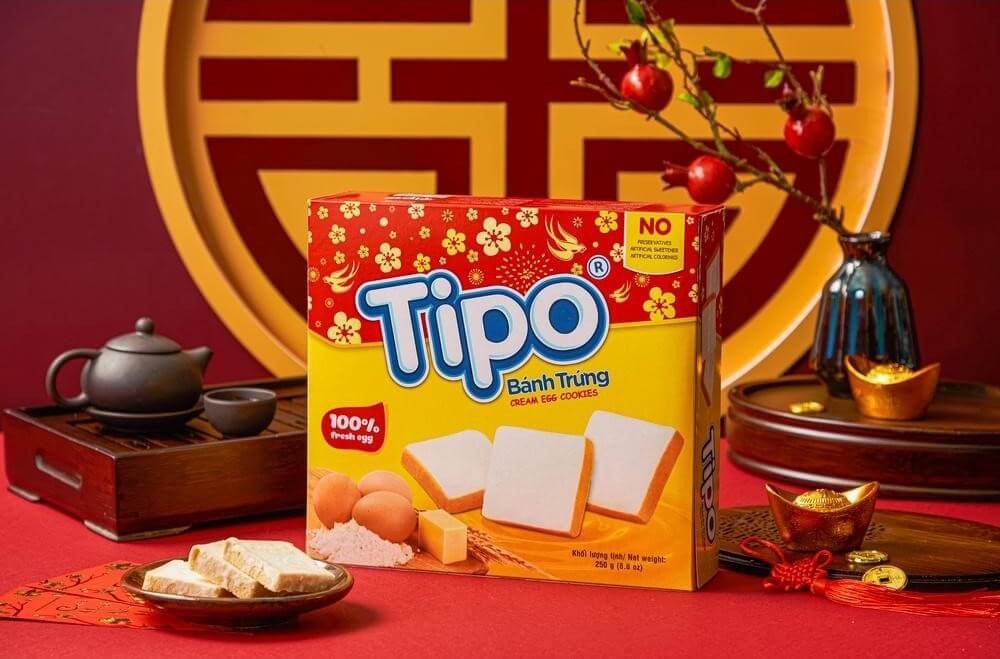 Bánh Tipo trứng nướng phủ kem, phân tích bánh Tipo bao nhiêu calo