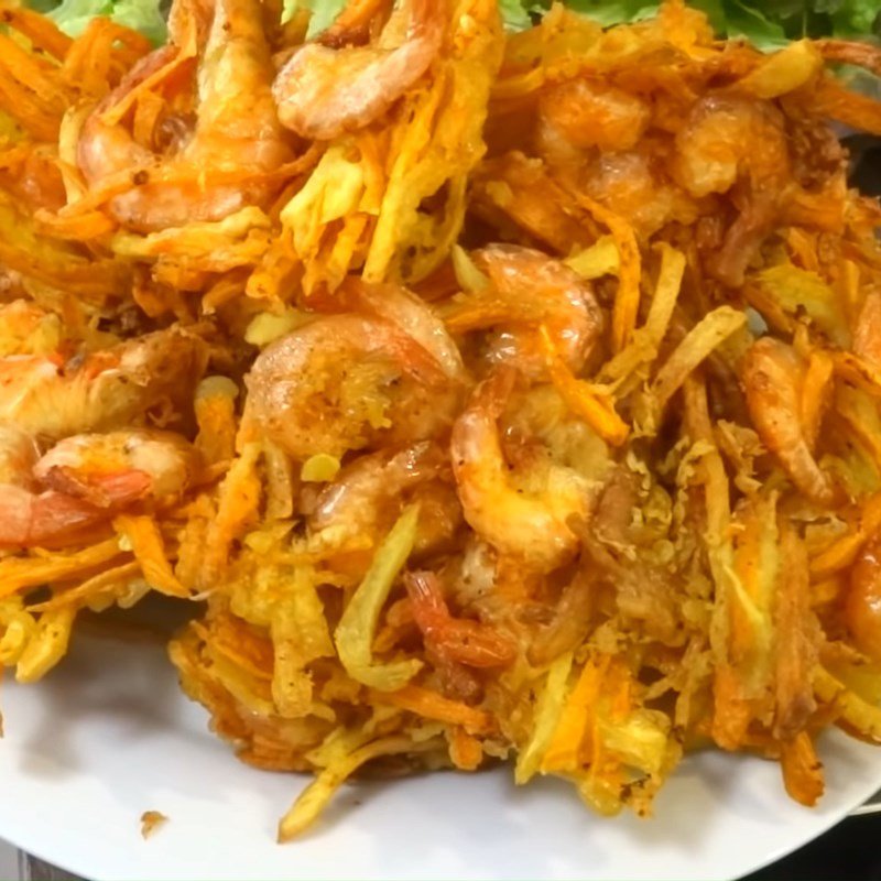 Bánh tôm chiên bột mì vàng giòn