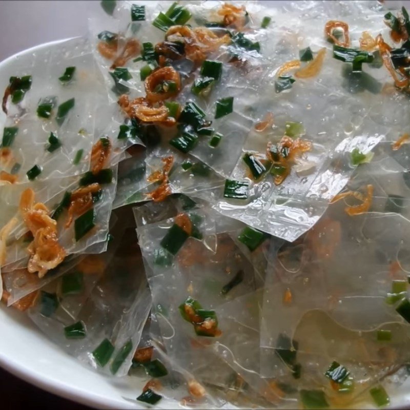 Bánh tráng mỡ hành thành phẩm hấp dẫn