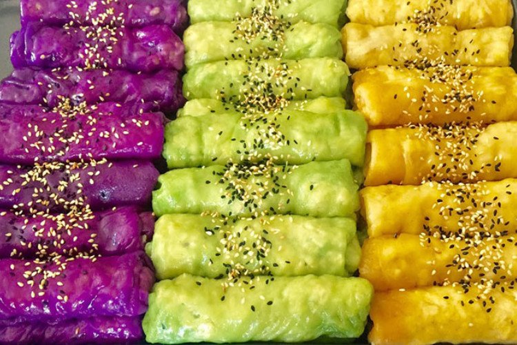 Bánh ướt ngọt nhân đậu xanh dừa