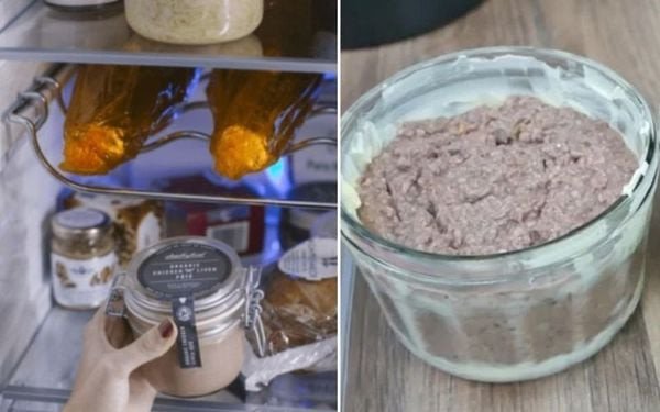 Bảo quản pate trong hộp kín ở ngăn mát tủ lạnh để sử dụng lâu hơn