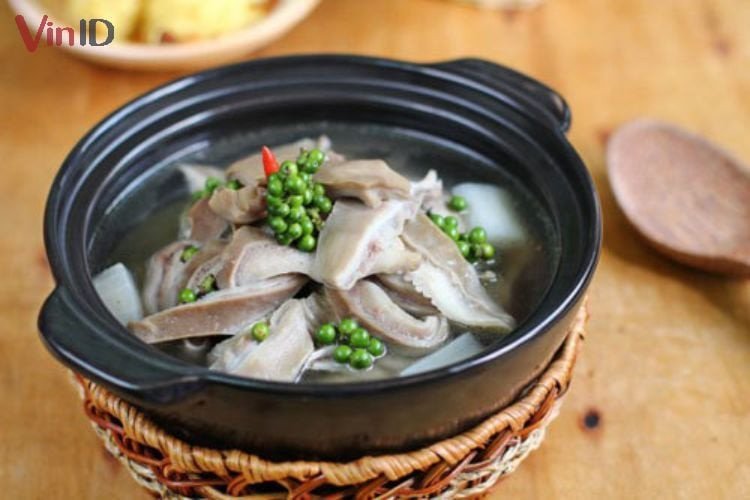Bao tử hầm tiêu món ăn bổ dưỡng cho mẹ bầu