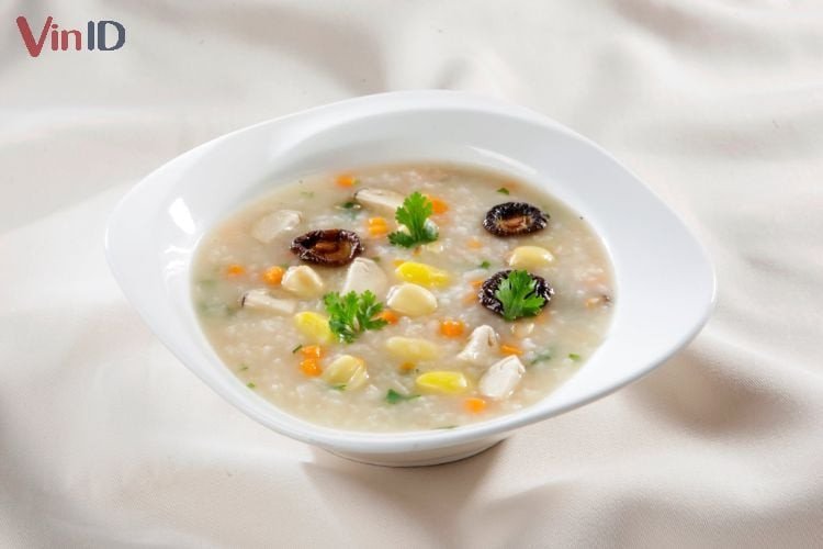 Bát cháo chay hạt sen thơm lừng, bổ dưỡng, rất tốt cho sức khỏe