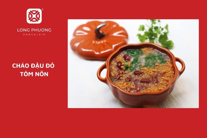 Bát cháo đậu đỏ tôm tươi dinh dưỡng cho bé