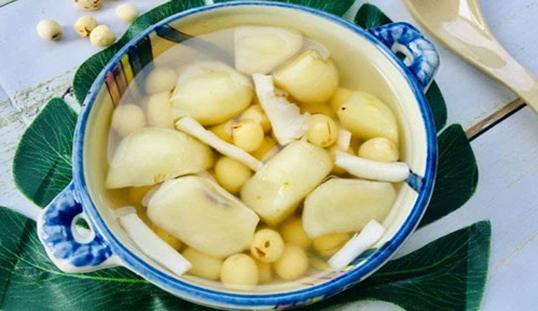 Bát chè củ năng hạt sen thanh mát đã hoàn thành