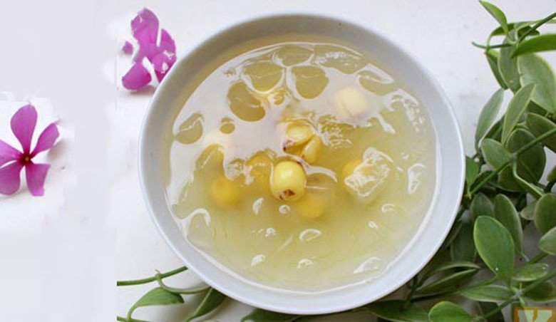 Bát chè nha đam hạt sen thanh mát, hương vị dịu nhẹ