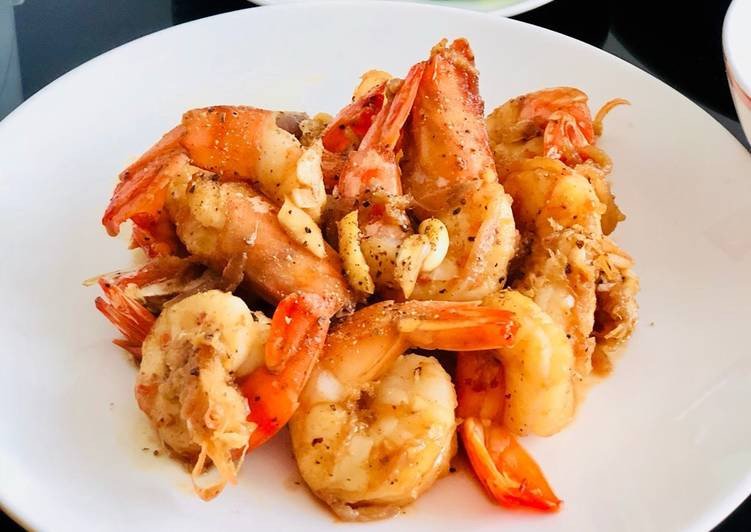 Bát tôm xào tỏi