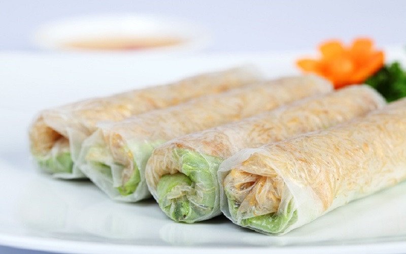 Bì cuốn chay thanh mát được làm từ tàu hủ ky